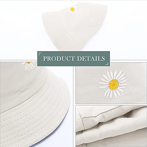 Embroidery Reversible Cotton Bucket Hat