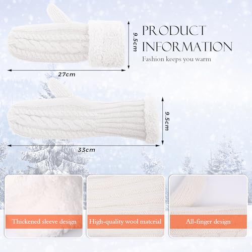 Thick Fleece Lined Winter Mittens