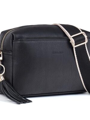 Crossbody Bag with 3 Zips