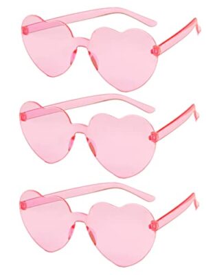 3 Pack Heart Shaped Sunglasses