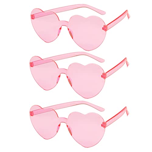 3 Pack Heart Shaped Sunglasses