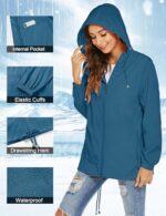 Waterproof Lightweight Hooded Raincoat