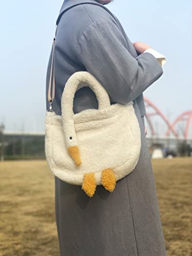 Cute Plush Goose Shoulder Bag