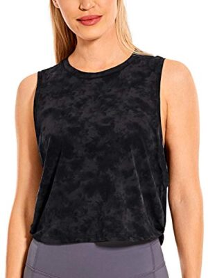 Pima Cotton Sleeveless Crop Top