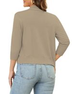 3/4 Sleeve Cropped Cardigan Shrug