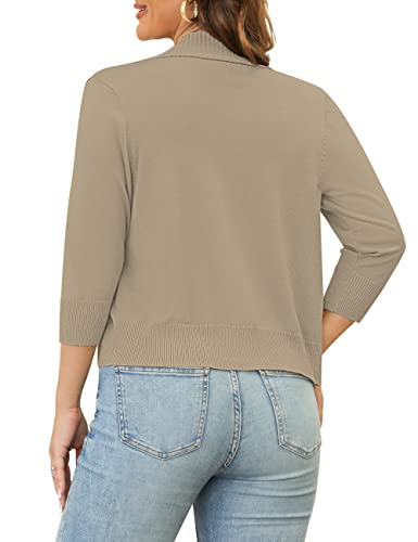 3/4 Sleeve Cropped Cardigan Shrug