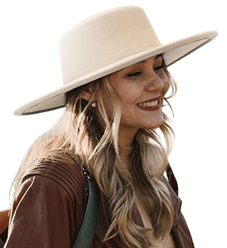 Wide Brim Fedora Hat for Men