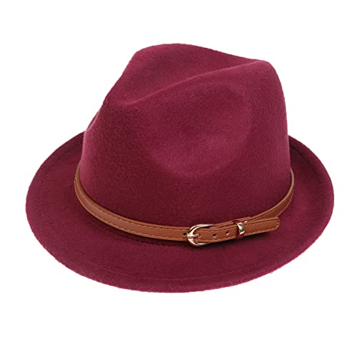 Wool Panama Hat, Curl Brim Jazz Fedora