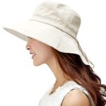 UPF 50 Wide Brim Cotton Sun Hat