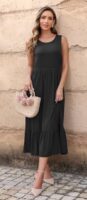Sleeveless Maxi Dress with Pockets