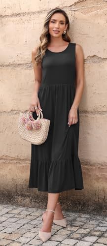 Sleeveless Maxi Dress with Pockets