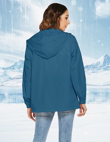 Waterproof Lightweight Hooded Raincoat