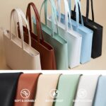 Waterproof PU Tote Bag, Large, Zipper