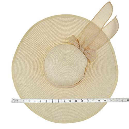 Big Bowknot Foldable Straw Sun Hat