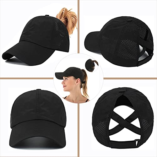 Criss Cross Ponytail Baseball Cap