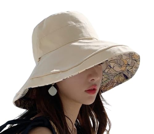 Reversible UV Protection Bucket Hat - Wide Brim
