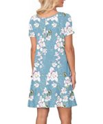Summer Casual T-Shirt Dress with Pockets