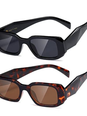Rectangle Retro Sunglasses Vintage Square