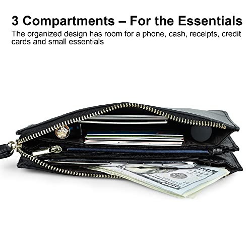 Leather Wristlet Bag