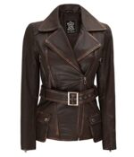 Long Lambskin Leather Motorcycle Jacket