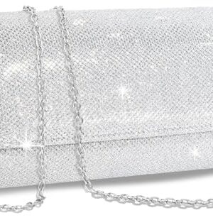 Clutch Bag with Detachable Chain