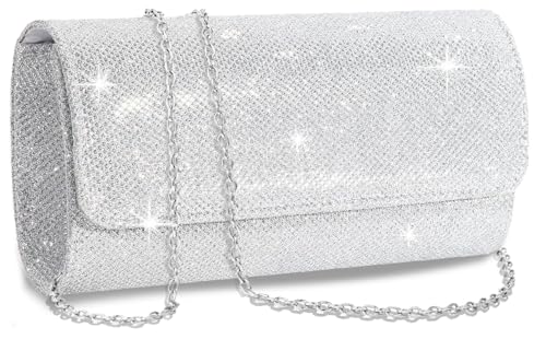 Clutch Bag with Detachable Chain