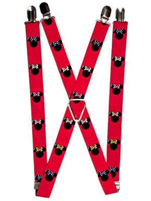 Red/Black Polka Dot Suspenders