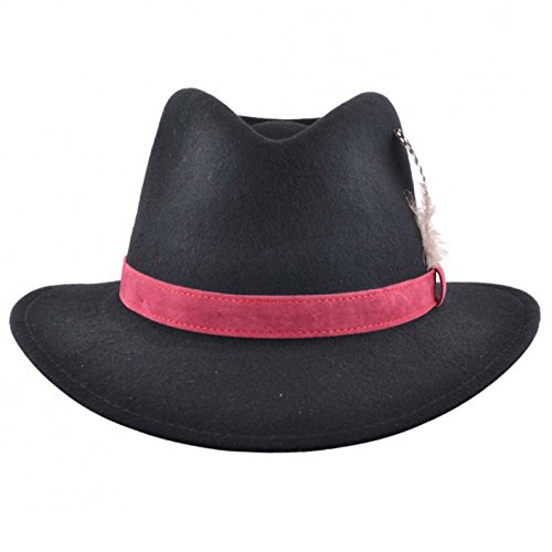 Wool Felt Crushable Fedora Hat
