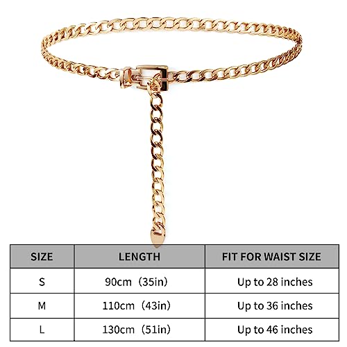 Adjustable Gold Metal Waist Chain