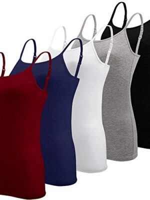 5-Piece Adjustable Strap Camisole
