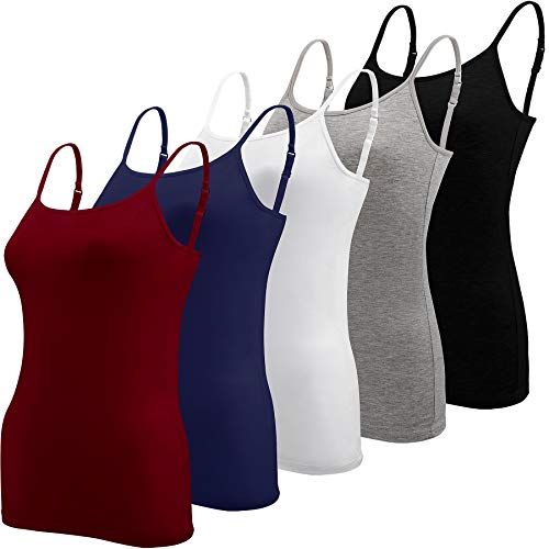 5-Piece Adjustable Strap Camisole