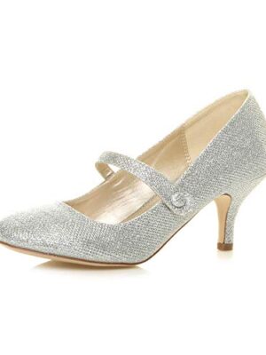 Low Heel Mary Jane Court Shoes