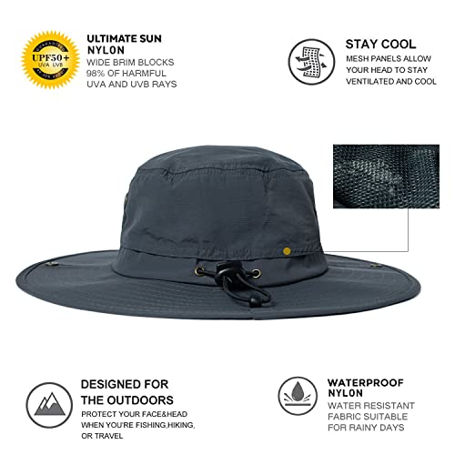 Wide Brim Mesh UV Protection Safari Hat