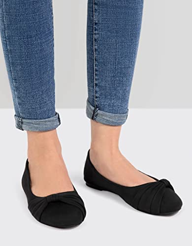Ballet Flats with Bow Tie