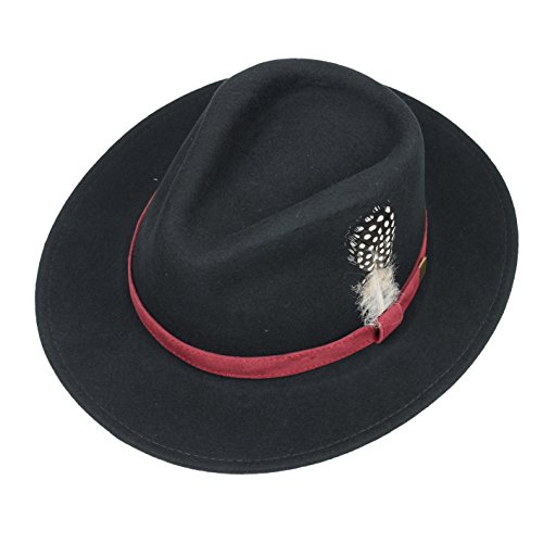 Wool Felt Crushable Fedora Hat