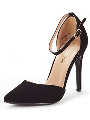 DREAM PAIRS Women's Pointed Toe Ankle Strap Heels