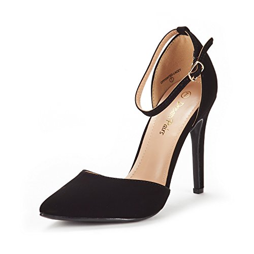 DREAM PAIRS Women's Pointed Toe Ankle Strap Heels