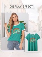 Good Vibes Rainbow Graphic Tee