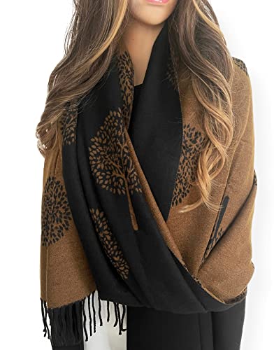 Reversible Scarf - Black, 200cm