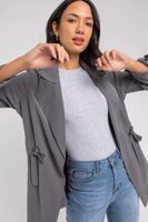 Tie Waist Jacket - Longline Coat
