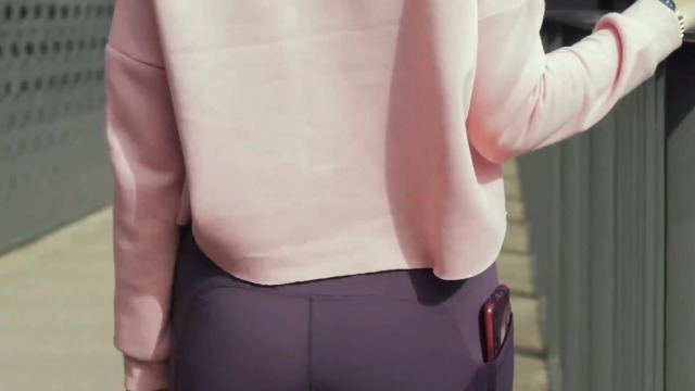 High Waist Gym Shorts with Pockets