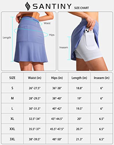 48cm Golf Skorts with Zipper Pockets