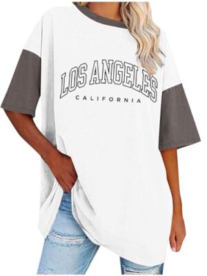 Oversized Round Neck T-Shirts, S-5XL
