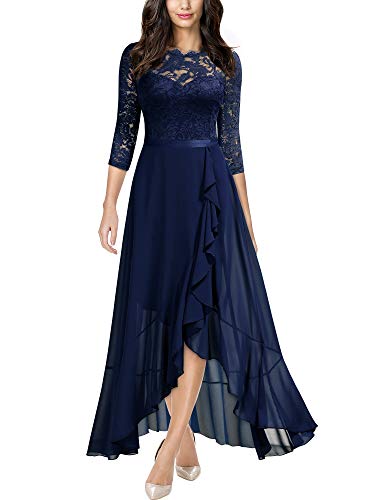 Elegant Floral Lace Maxi Dress