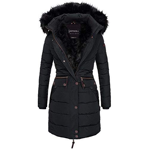 Quilted Hooded Winter Parka - Fleece Lined