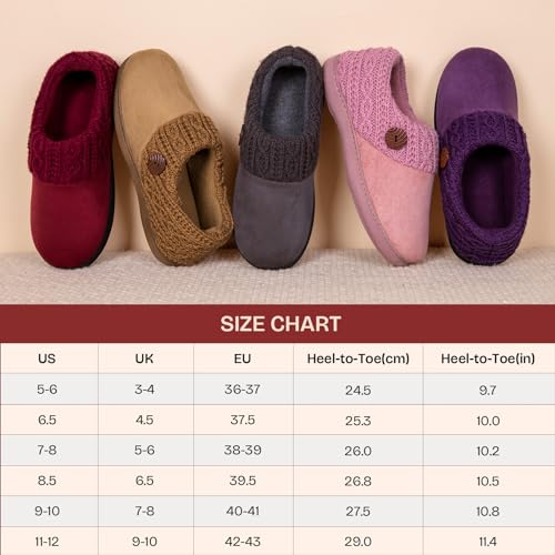 Suede Memory Foam Slippers