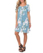 Summer Casual T-Shirt Dress with Pockets