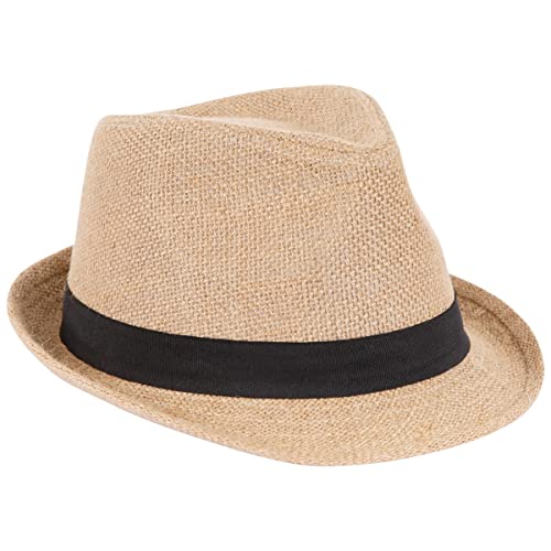 Fedora, Natural, Adult Unisex Hat, Beige