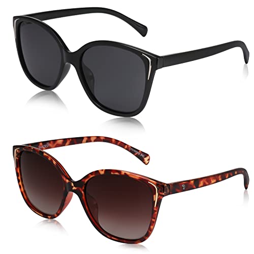 2 Pairs Cat Eye Sunglasses
