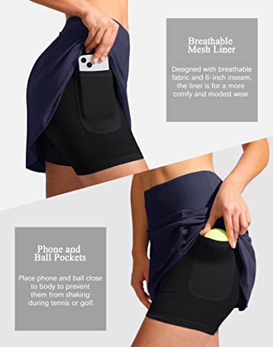 48cm Golf Skorts with Zipper Pockets